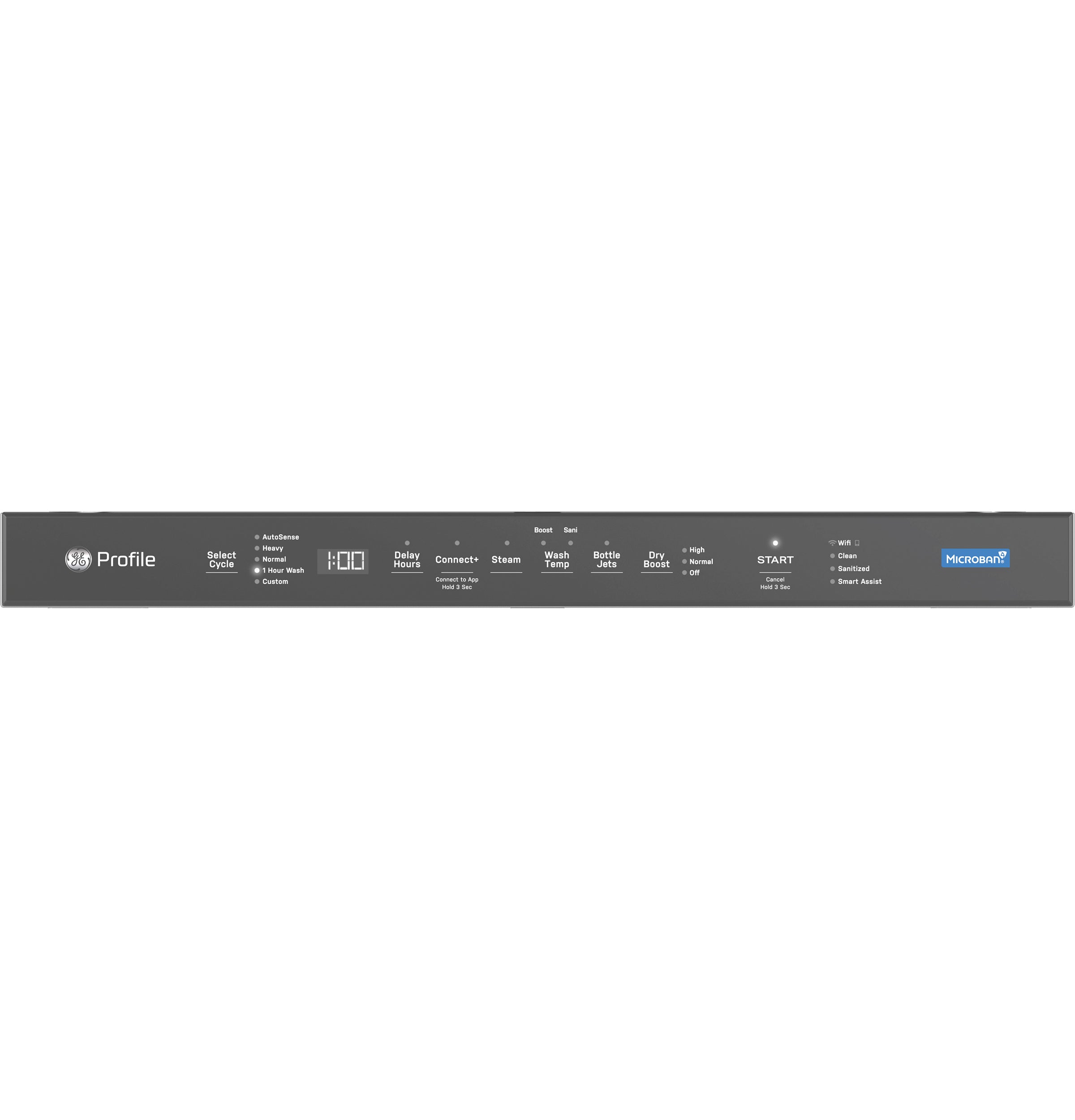 GE STAINLESS PROFILE TOP CONTROL DISHWASHER - Pearl Silver - Dishwashers - Additional View 3
