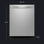 GE STAINLESS PROFILE TOP CONTROL DISHWASHER - Pearl Silver - Dishwashers - Additional View 7