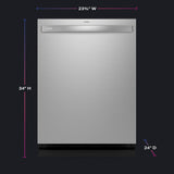 GE STAINLESS PROFILE TOP CONTROL DISHWASHER - Pearl Silver - Dishwashers - Additional View 7