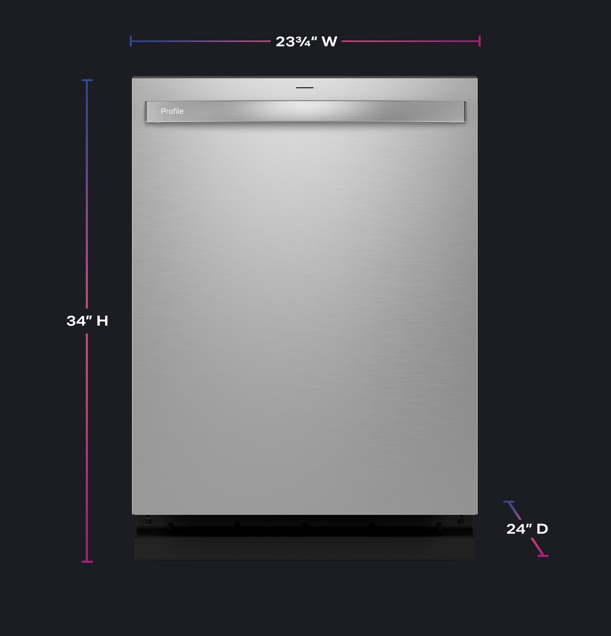 GE STAINLESS PROFILE TOP CONTROL DISHWASHER - Pearl Silver - Dishwashers - Additional View 7