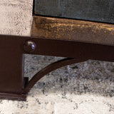 International Furniture Direct - ANTIQUE 4 DOOR CONSOLE - Light Brown Wood|Iron - Tables - Additional View 7