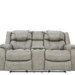 Cason Reclining Loveseat With Console - Mushroom