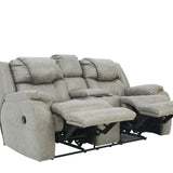 Cason Reclining Loveseat With Console - Mushroom - Additional View 2