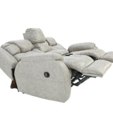 Cason Reclining Loveseat With Console - Mushroom - Additional View 3