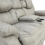 Cason Reclining Loveseat With Console - Mushroom - Additional View 4