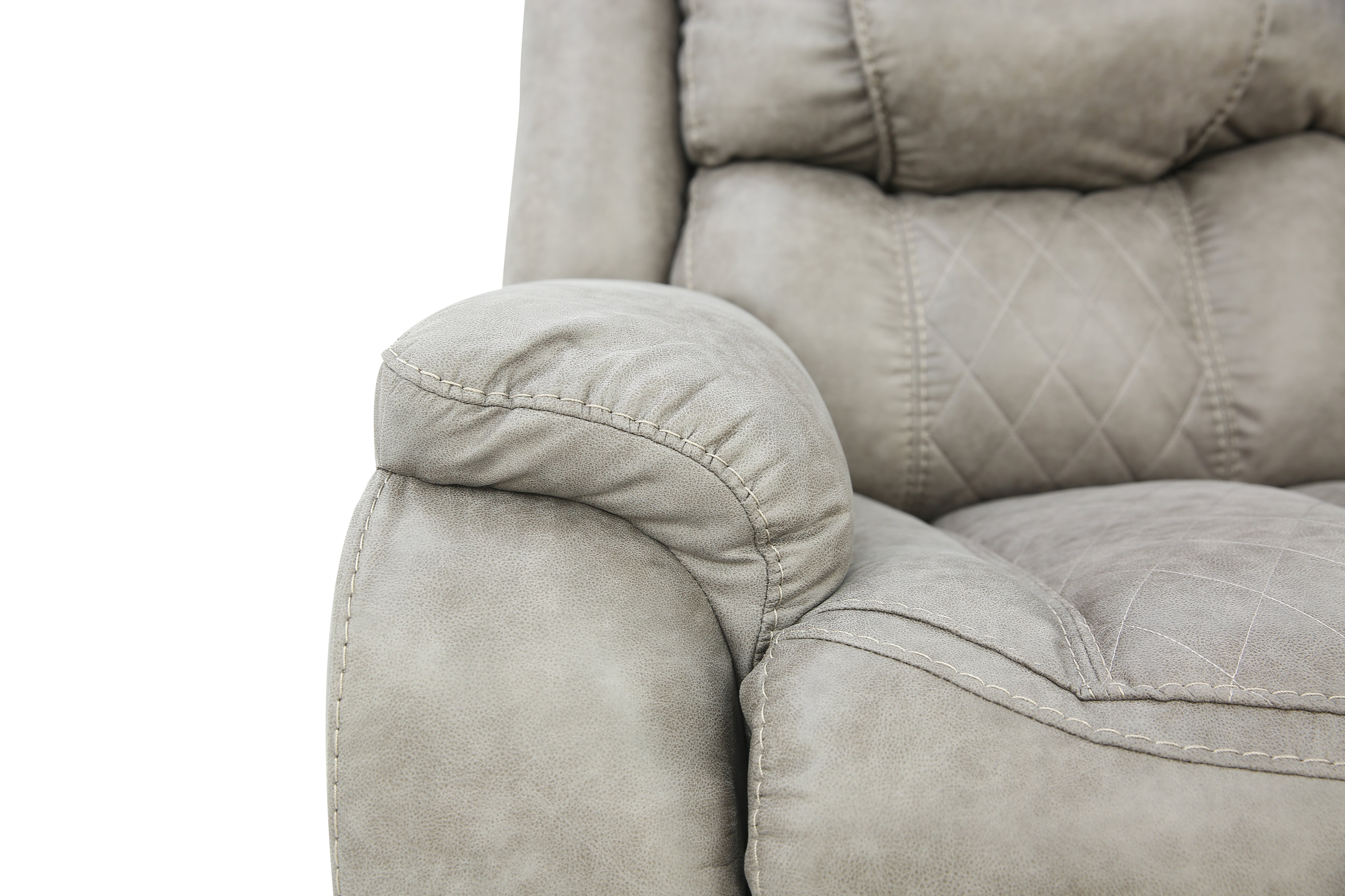 Cason Reclining Loveseat With Console - Mushroom - Additional View 7