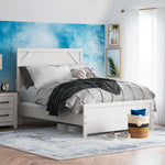 Ashley Furniture - GERRIDAN FULL PANEL BED - White Wood - Beds - Additional View 2