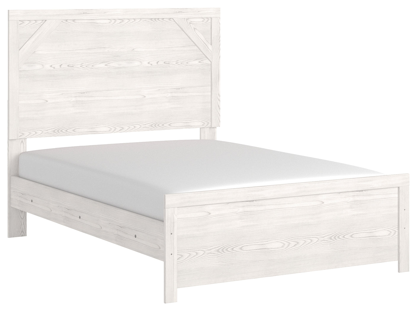 Ashley Furniture - GERRIDAN FULL PANEL BED - White Wood - Beds