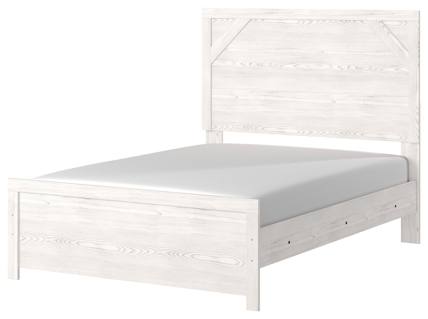 Ashley Furniture - GERRIDAN FULL PANEL BED - White Wood - Beds - Additional View 7