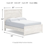 Ashley Furniture - GERRIDAN FULL PANEL BED - White Wood - Beds - Additional View 9