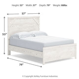 Ashley Furniture - GERRIDAN FULL PANEL BED - White Wood - Beds - Additional View 9