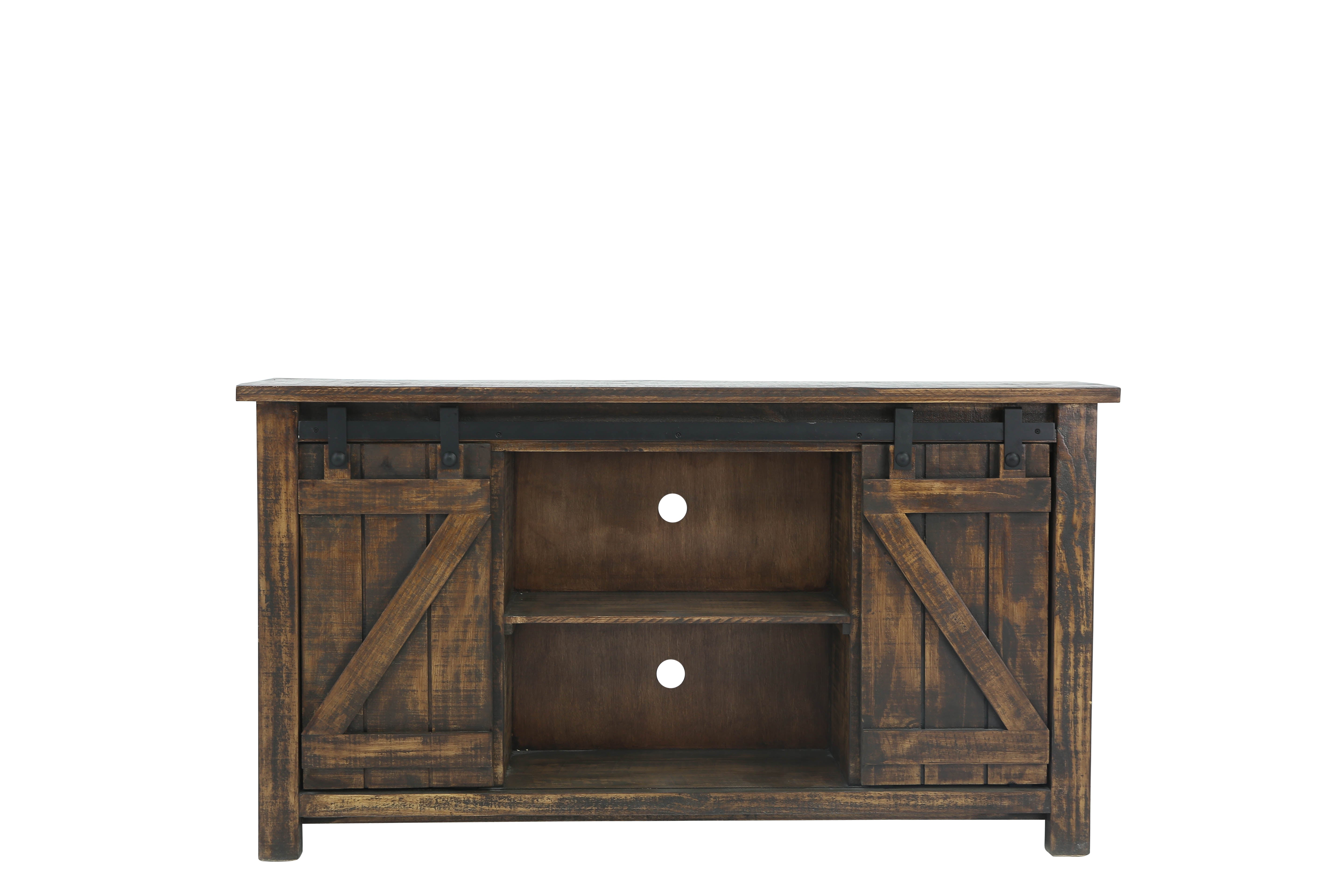 Sterling Barn Door Media Console - Tobacco