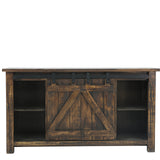 Sterling Barn Door Media Console - Tobacco - Additional View 1