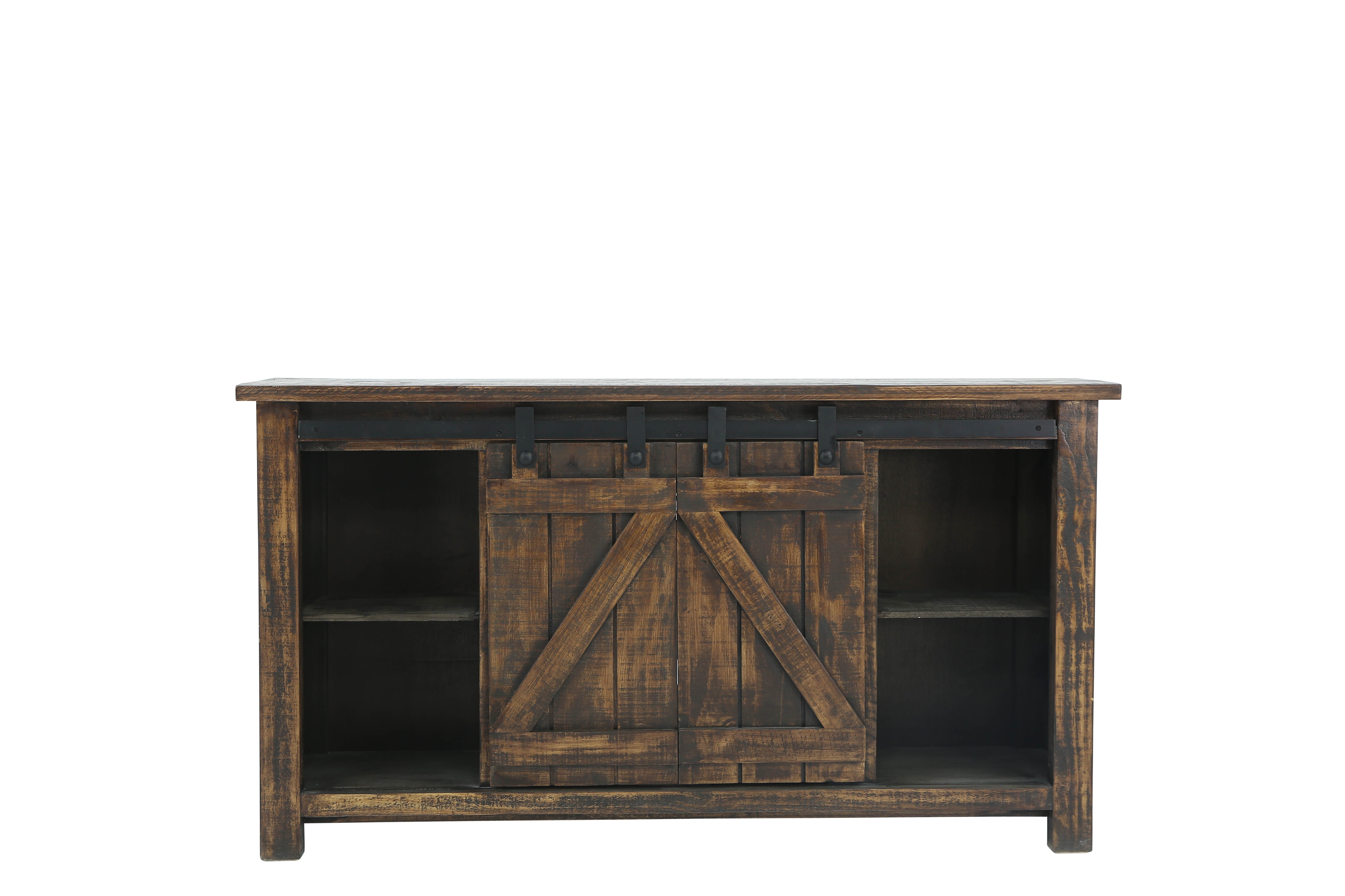 Sterling Barn Door Media Console - Tobacco - Additional View 1