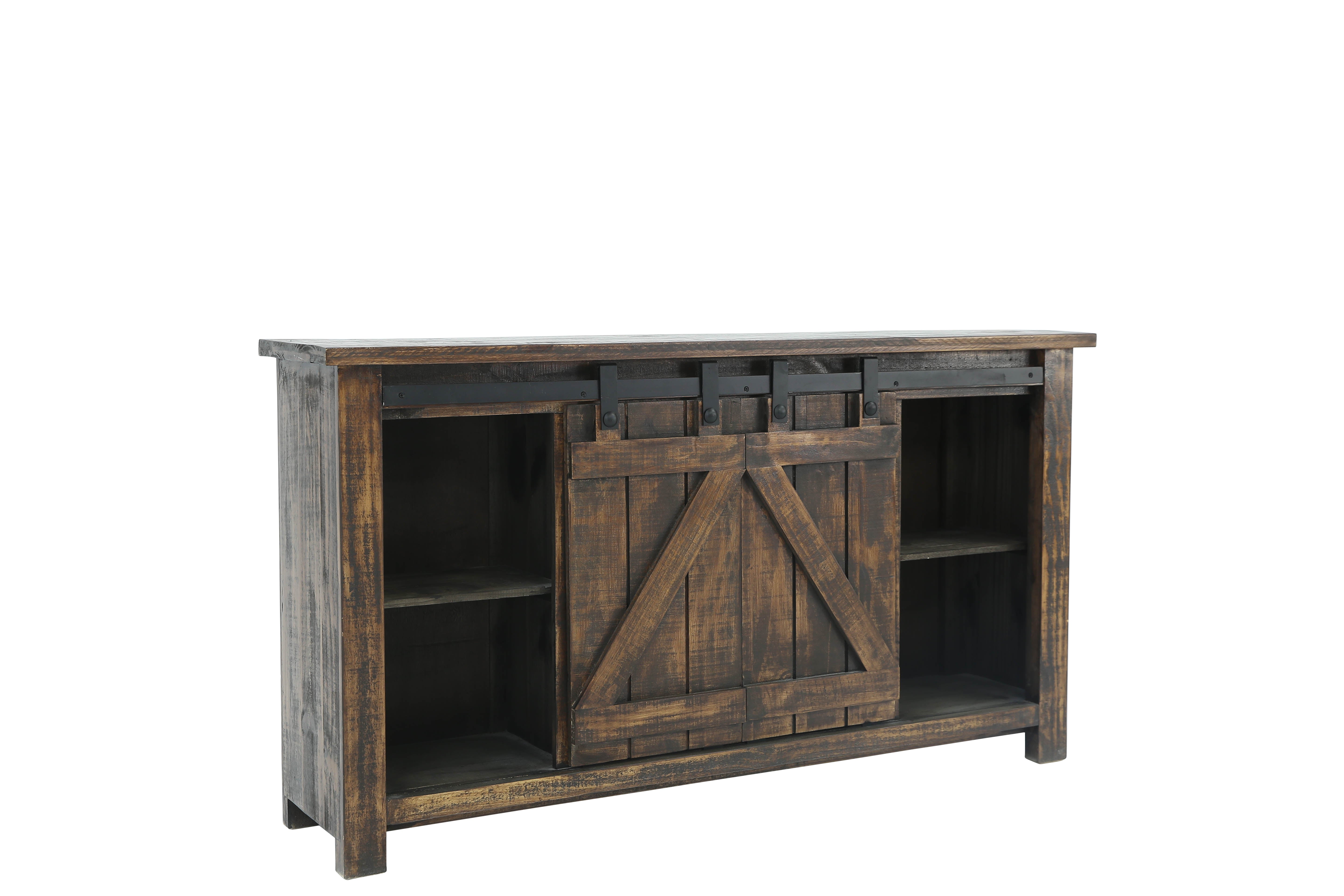 Sterling Barn Door Media Console - Tobacco - Additional View 2