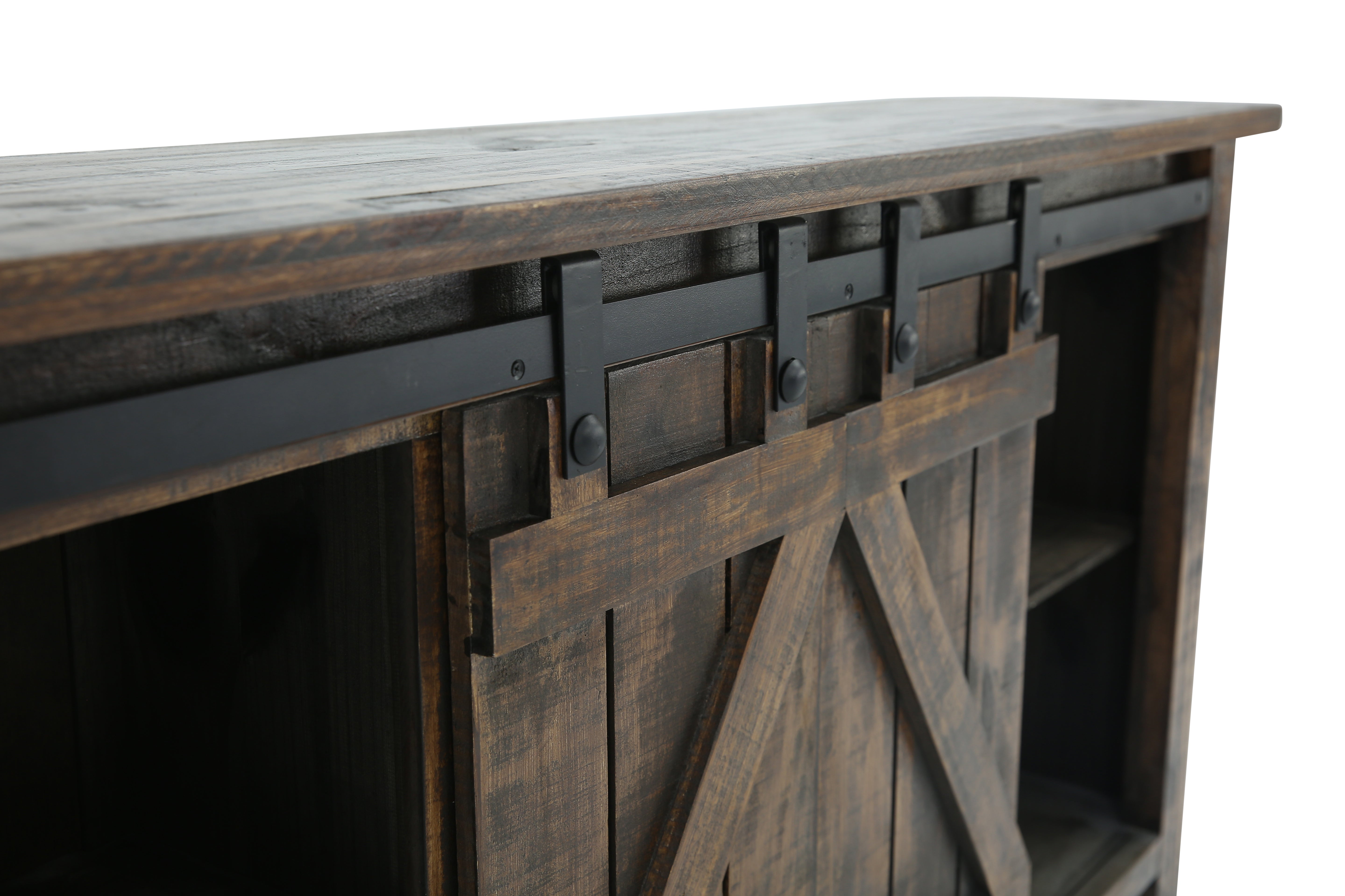 Sterling Barn Door Media Console - Tobacco - Additional View 4