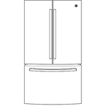 GE Energy Star 27.0 Cu. Ft. French-Door Refrigerator - White - Refrigerators - Additional View 13