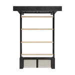 Elements International - KINGS COURT BLACK QUEEN BED - Wood - Beds - Additional View 9