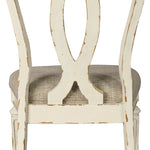 Ashley Furniture - Realyn Ribbonback Side Chair - White Fabric|Wood - Chairs - Additional View 3