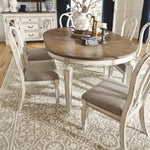Ashley Furniture - Realyn Ribbonback Side Chair - White Fabric|Wood - Chairs - Additional View 7