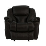 Mustang Leather Rocker Recliner - Coffee