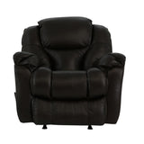 Mustang Leather Rocker Recliner - Coffee