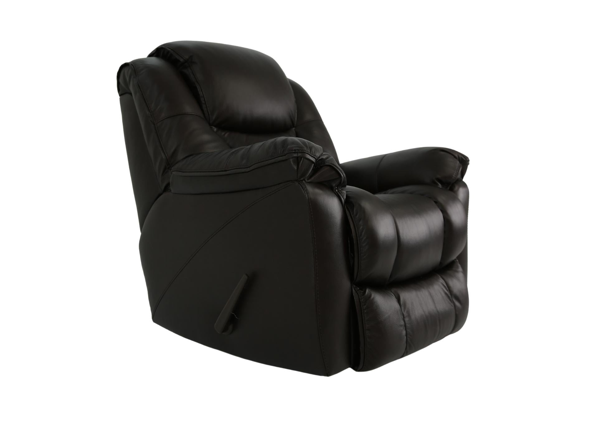 Mustang Leather Rocker Recliner - Coffee - Additional View 1