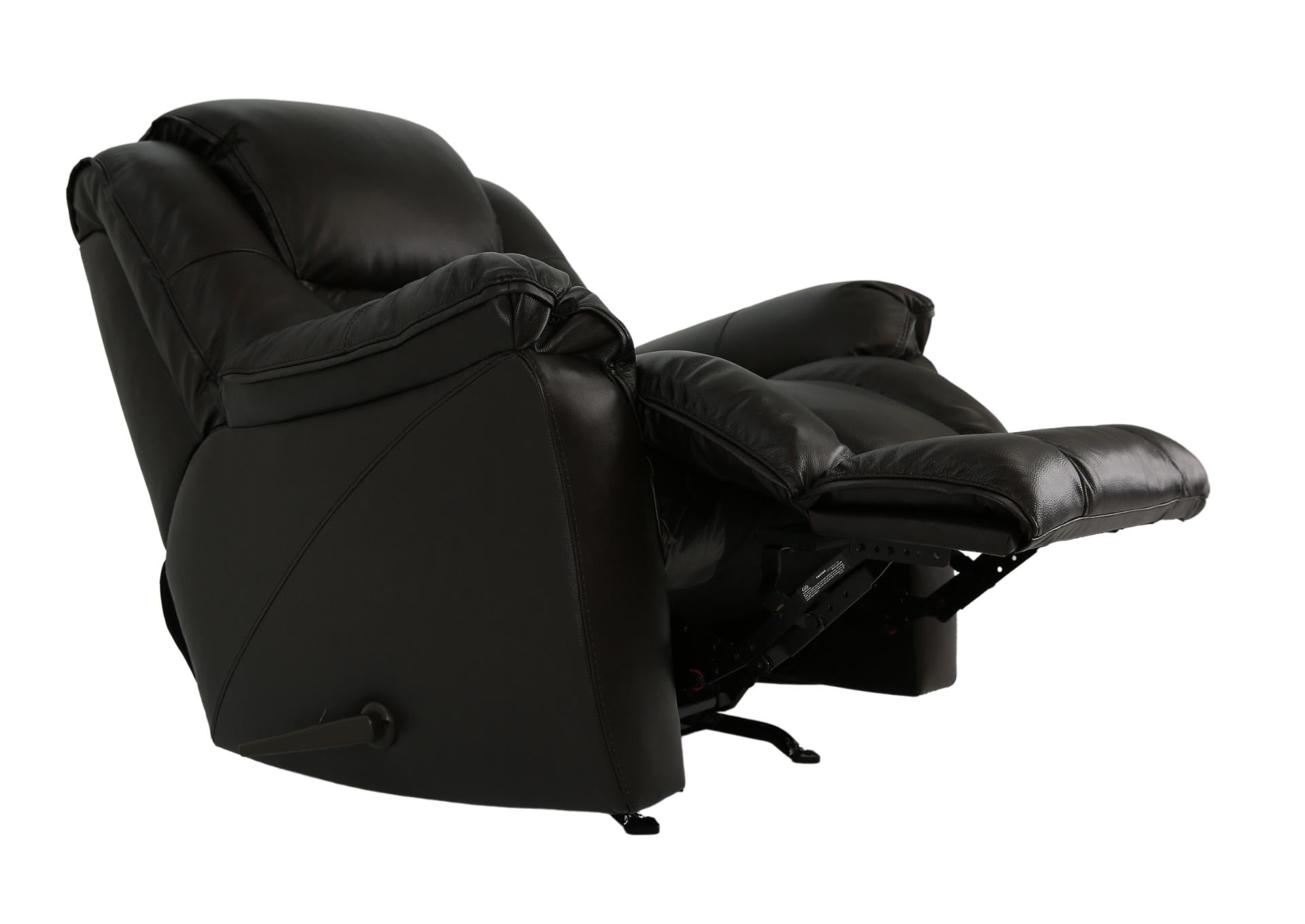 Mustang Leather Rocker Recliner - Coffee - Additional View 2