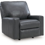 Ashley Furniture - BOLSENA ADMIRAL LEATHER RECLINER - Blue Leather Match - Recliners