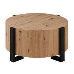 Steve Silver Furniture - DARCIE COCKTAIL TABLE - Light Brown|Black Wood - Tables