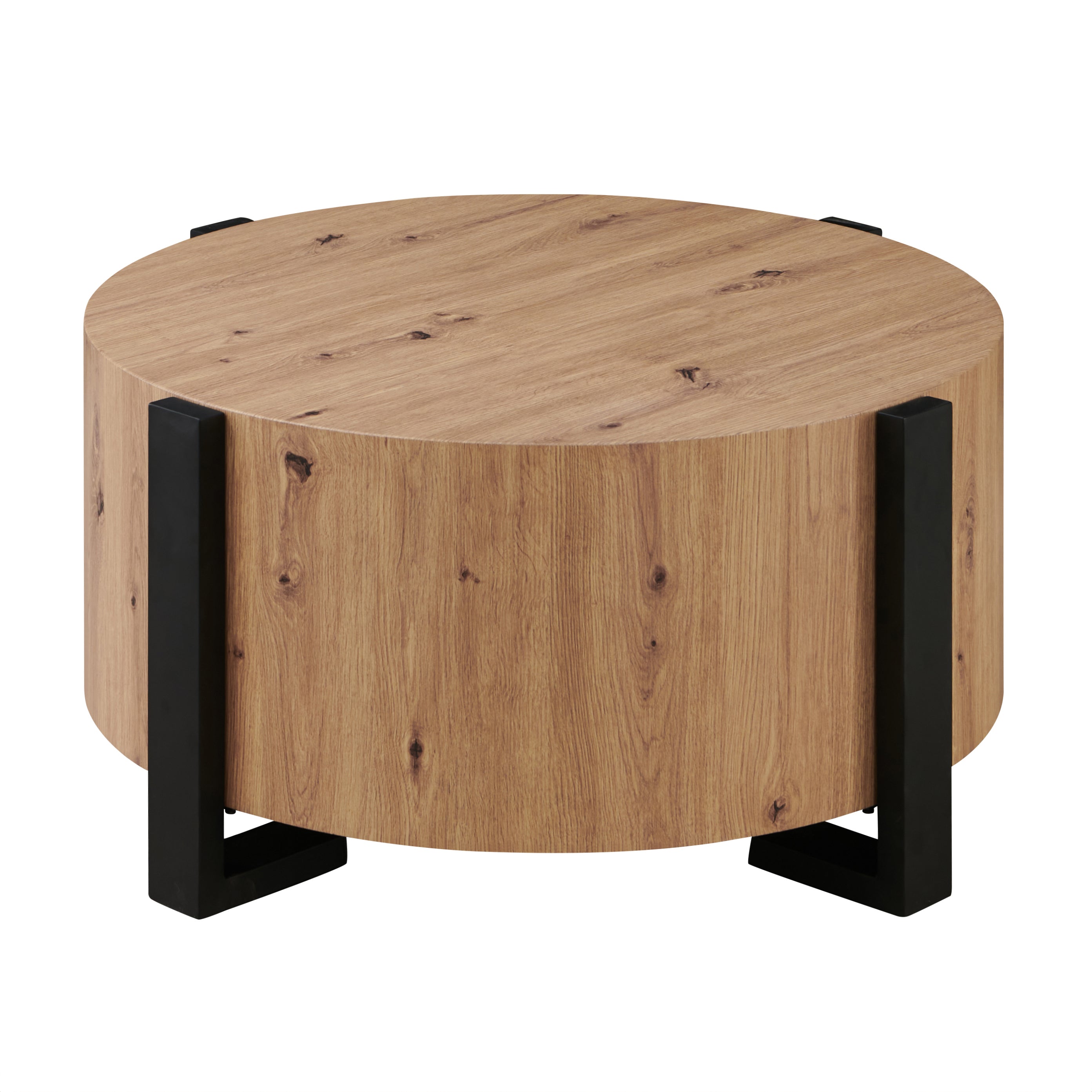 Steve Silver Furniture - DARCIE COCKTAIL TABLE - Light Brown|Black Wood - Tables