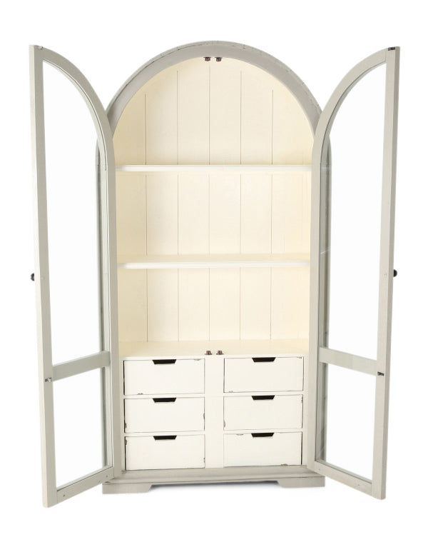 Julia Light Display Cabinet - Gray/White - Additional View 3