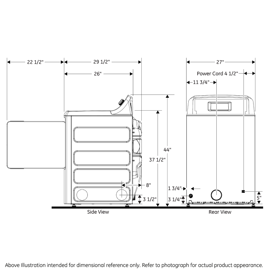 GE WHITE 6.2CU COMMERCIAL DRYER - Dryers - Additional View 13