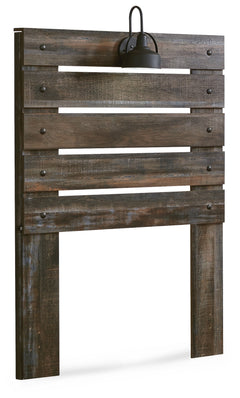 Ashley Furniture - DRYSTAN TWIN PANEL HEADBOARD - Beige Wood - Headboards