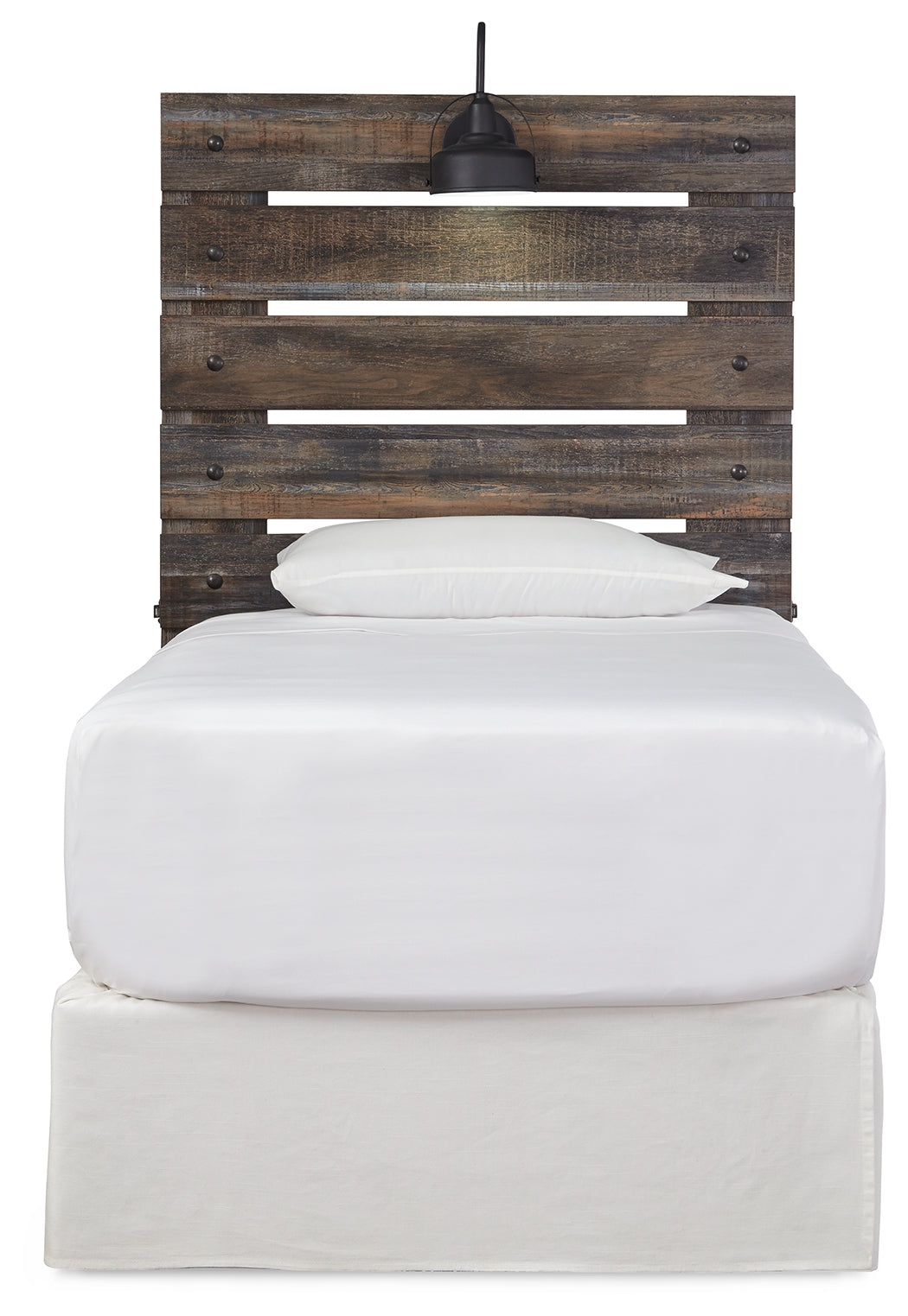 Ashley Furniture - DRYSTAN TWIN PANEL HEADBOARD - Beige Wood - Headboards - Additional View 4