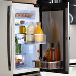 GE PROFILE FINGREPRINT RESISTANT STAINLESS STEEL 28.4CU QUAD DOOR REFRIGERATOR - Pearl Silver - Refrigerators - Additional View 3