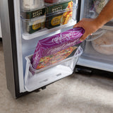 GE PROFILE FINGREPRINT RESISTANT STAINLESS STEEL 28.4CU QUAD DOOR REFRIGERATOR - Pearl Silver - Refrigerators - Additional View 8