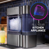 GE PROFILE FINGREPRINT RESISTANT STAINLESS STEEL 28.4CU QUAD DOOR REFRIGERATOR - Pearl Silver - Refrigerators - Additional View 12