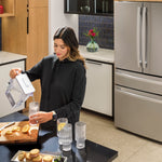 GE PROFILE FINGREPRINT RESISTANT STAINLESS STEEL 28.4CU QUAD DOOR REFRIGERATOR - Pearl Silver - Refrigerators - Additional View 17