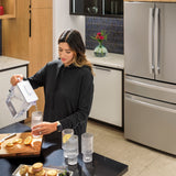 GE PROFILE FINGREPRINT RESISTANT STAINLESS STEEL 28.4CU QUAD DOOR REFRIGERATOR - Pearl Silver - Refrigerators - Additional View 17