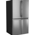GE PROFILE FINGREPRINT RESISTANT STAINLESS STEEL 28.4CU QUAD DOOR REFRIGERATOR - Pearl Silver - Refrigerators - Additional View 21