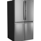 GE PROFILE FINGREPRINT RESISTANT STAINLESS STEEL 28.4CU QUAD DOOR REFRIGERATOR - Pearl Silver - Refrigerators - Additional View 21