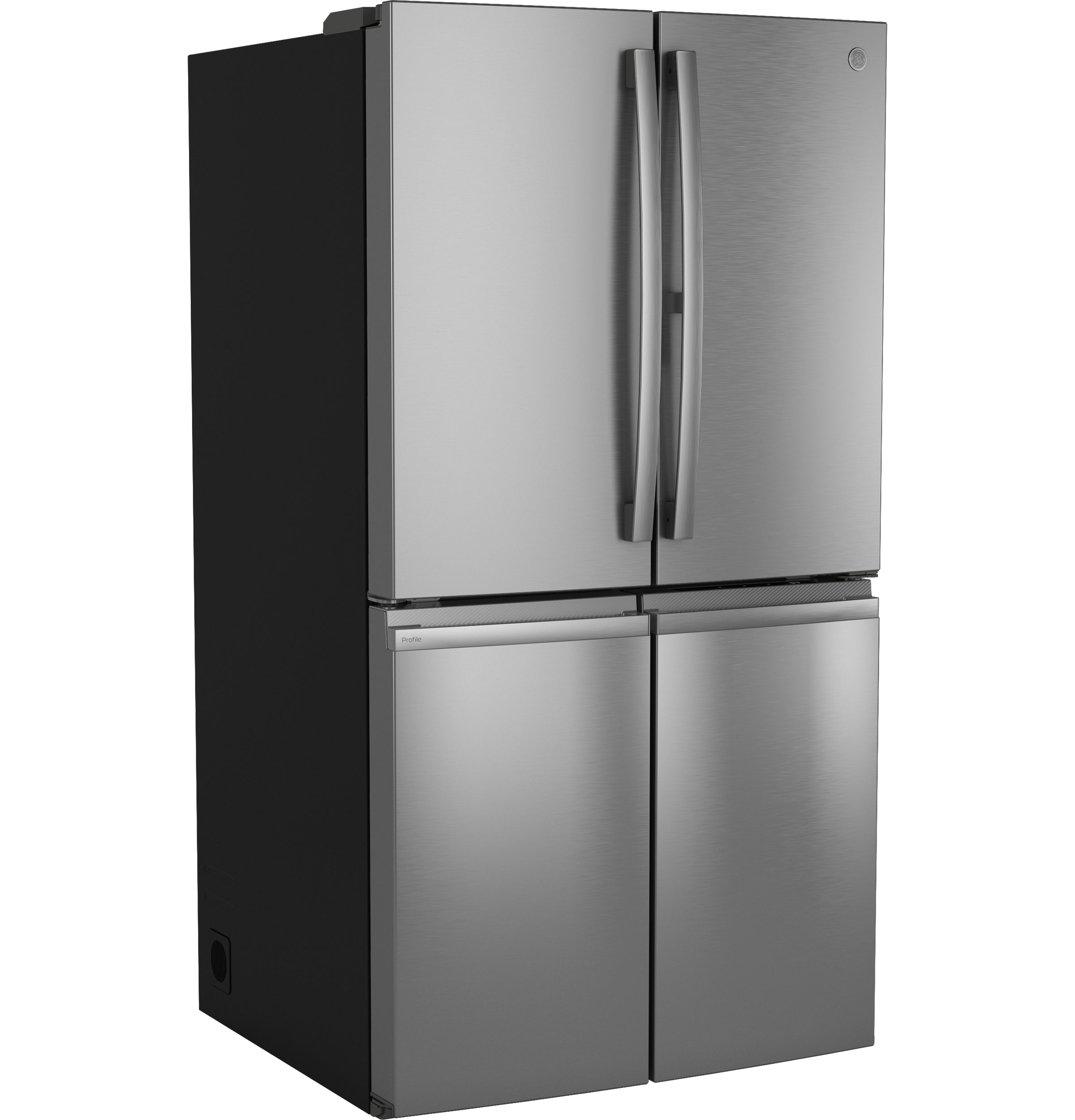 GE PROFILE FINGREPRINT RESISTANT STAINLESS STEEL 28.4CU QUAD DOOR REFRIGERATOR - Pearl Silver - Refrigerators - Additional View 21