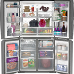 GE PROFILE FINGREPRINT RESISTANT STAINLESS STEEL 28.4CU QUAD DOOR REFRIGERATOR - Pearl Silver - Refrigerators - Additional View 22