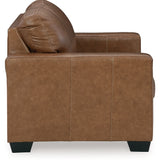 Ashley Furniture - BOLSENA CARAMEL LEATHER LOVESEAT - Light Brown Leather Match - Loveseats - Additional View 3