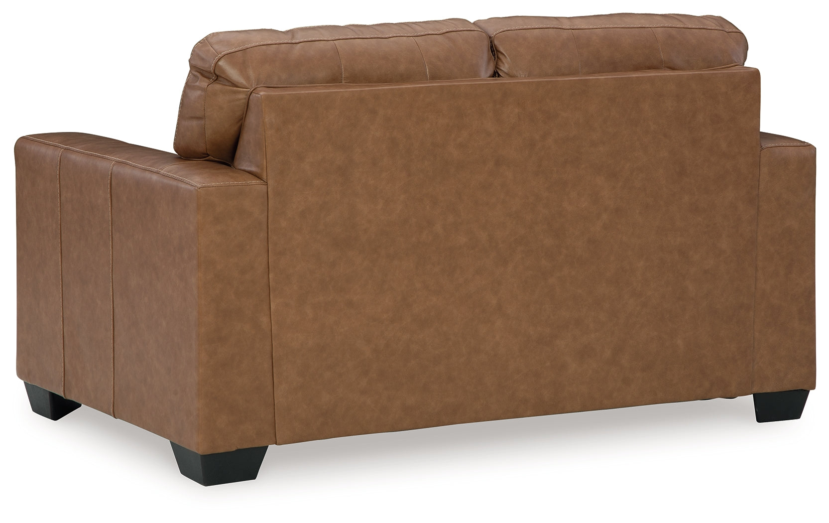 Ashley Furniture - BOLSENA CARAMEL LEATHER LOVESEAT - Light Brown Leather Match - Loveseats - Additional View 4