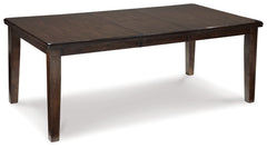 Ashley Furniture - HADDIGAN DINING TABLE - Dark Brown Wood - Tables