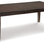 Ashley Furniture - HADDIGAN DINING TABLE - Dark Brown Wood - Tables
