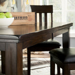 Ashley Furniture - HADDIGAN DINING TABLE - Dark Brown Wood - Tables - Additional View 2