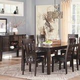 Ashley Furniture - HADDIGAN DINING TABLE - Dark Brown Wood - Tables - Additional View 5